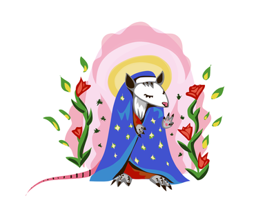 Possum as a saint